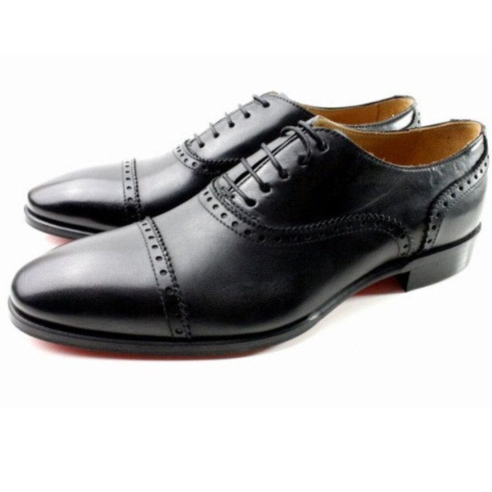 Ben Black Brogue Mens Leather Shoes